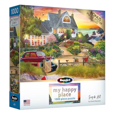 RoseArt - My Happy Place - Seaside Hill - 1000 Piece Jigsaw Puzzle for Adults - Image 2