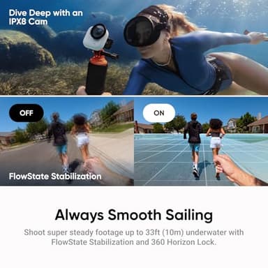 Insta360 GO Ultra Standard Bundle Midnight Black - Tiny Hands-Free 4K Cam, Lightweight & Portable, Low Light Excellence, Mount Anywhere, FlowState Stabilization, 200 Min Battery Life - Image 8