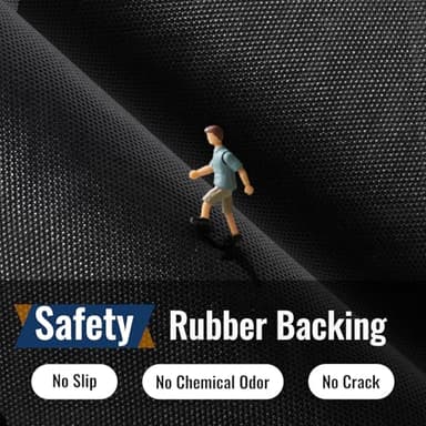 BEHERO Front Door Mat Indoor Outdoor Entrance, 29.5x17 Inch, Welcome Mat for Entryway, Stain and Fade Resistant, Heavy Duty Absorbent Door Mat, Non Slip Door Mats Outdoor, Entry Doormat, Black - Image 7