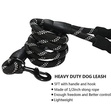 Gavpepy 2 Pack 5 FT Heavy Duty Dog Leash with Comfortable Padded Handle Reflective Dog leashes for Medium Large Dogs - Image 6