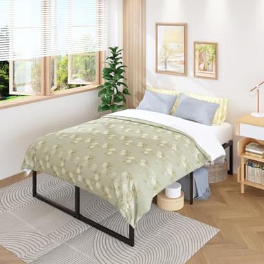 Lutown-Teen 18 Inch California King Bed Frames Sturdy Mattress Foundation, Heavy Duty Metal Cal King Platform with Steel Slats Support No Box Spring Needed, Noise Free, Easy Assembly, Black - Image 4