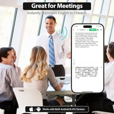 Translation Earbuds Real Time – AI Language Translator & Bluetooth Headphones with Fidget Spinner, 150+ Languages, Offline Mode, 0.5s Response for Travel, Business, Learning - Image 8