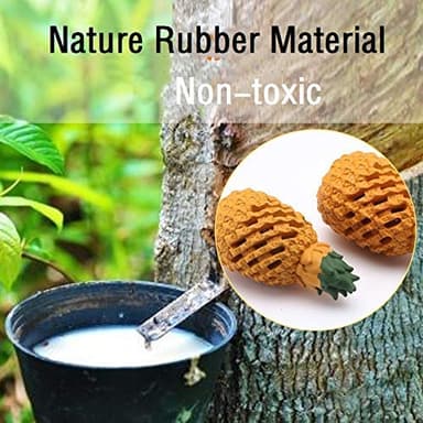 LPHSNR Pineapple Dog Toys for Large Dogs Puppy, Dog Chew Toys for Small Medium Dogs to Keep Them Busy, Interactive Dog Toys Tough Dog Puzzle Toys Treat Dispensing Durable Dog Dental Chew - Image 7