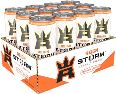 REIGN Storm, Valencia Orange, Fitness & Wellness Energy Drink, 12 Fl Oz (Pack of 12) - Image 3
