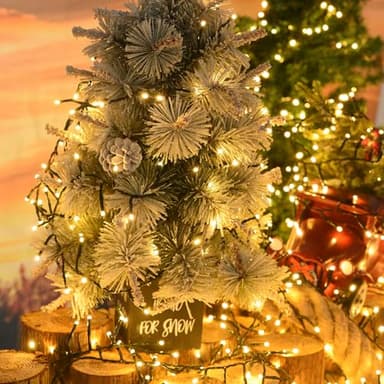 Cluster Lights Christmas 800 Led Fairy Lights 88FT Twinkle Lights with Remote 8 Modes String Lights Timer Plug in Firecracker Fairy Lights for Bedroom Outdoor Valentines Day Decorations,Warm White - Image 9