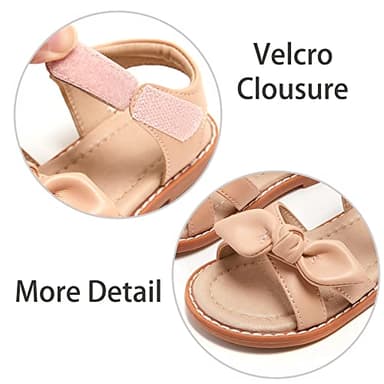 ESTINE Girls Sandal Dress Shoe for Toddler/Little Kid Party School Shoe (83-Nude,9M) - Image 6