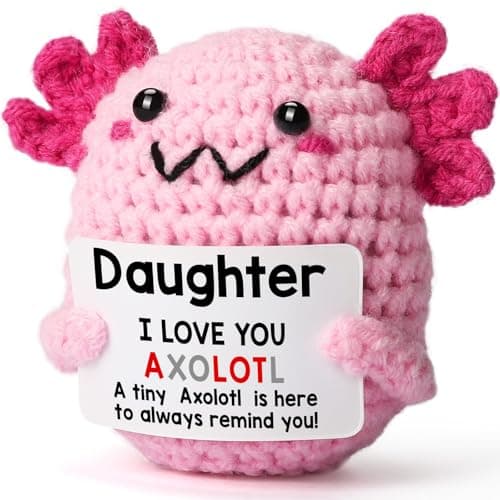 WEYON Teen Girl Gifts Trendy Stuff, Crochet Axolotl Daughter Gift for 5 6 7 8 9 10 11 12 Year Old Birthday, Christmas, Valentines, Tween Girls Trendy Stuff - Image 1