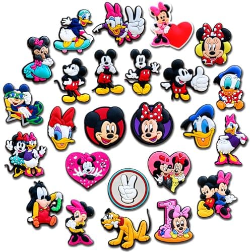 25Pcs Cute Shoe Charms for Croc, Cartoon Shoe Decoration for Shoes Bracelet Wristband Clog Sandals Birthday Party Favors - Image 1