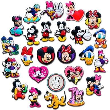 25Pcs Cute Shoe Charms for Croc, Cartoon Shoe Decoration for Shoes Bracelet Wristband Clog Sandals Birthday Party Favors - Image 1