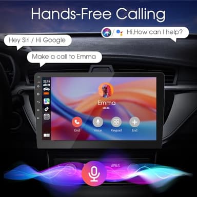 Haudio 10.1 Inch Double din car Screen,with wireles CarPlay and Android Auto,HD Touch Screen Car Stereo with Mirror Link, Bluetooth 5.0, Backup Camera, AUX,FM/AM Transmitter|Double din carplay Radio - Image 3