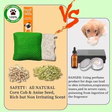 Dog scent training kit,Dog Brain Games, Hide and Seek Dog Toys, Dog Games - Fun Nose Work for Dogs, Sniff and Seek Dog Sniffing Toys , Dog Nosework Kit, Scent Work Kit for All Ages Dog (Green) - Image 2