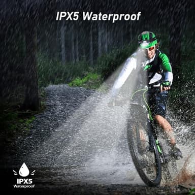 Blukar LED Headlamp Rechargeable,2000L High Lumen Super Bright Dimmable Headlight Flashlight with Motion Sensor- 8 Modes,Spotlight&Floodlight,IPX5 Waterproof for Camping,Hiking,Running,Fishing -2 Pack - Image 6