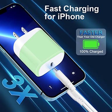 20W USB C Fast Charger for iPhone 17 Air 16e 16 Pro Max 15 14 13 12 11 XR XS X,Google Pixel 10 Pro Fold XL,Samsung Galaxy A17 A16 5G A56 A36 S25,Fast Charging Block TypeC Charger Head Box Travel Cube - Image 2