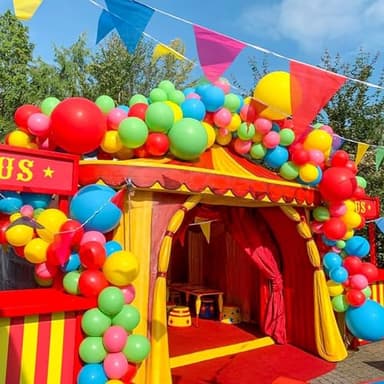 RUBFAC 120 Balloons Assorted Color 12 Inches Rainbow Latex Balloons, 12 Bright Color Party Balloons for Birthday Baby Shower Wedding Party Supplies Arch Garland - Image 5