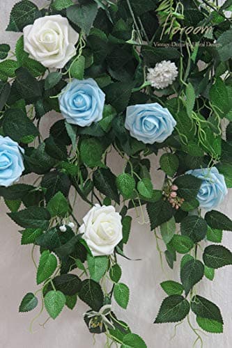 Floroom Artificial Flowers 25pcs Real Looking Ivory Foam Fake Roses with Stems for DIY Wedding Bouquets White Bridal Shower Centerpieces Arrangements Party Tables Decorations - Image 7