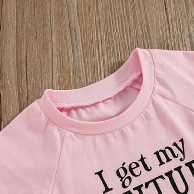 Fernvia Toddler Girls Clothes 1T 2T 3T 4T 5T Summer Outfits Baby Kids Short Sleeve T-Shirt Tops & Camouflage Shorts Sets (B-Pink, 12-18 Months) - Image 4