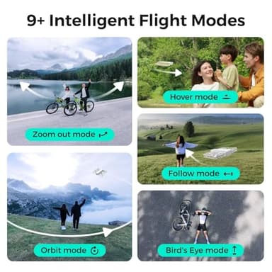 HOVERAir X1 Drone with Camera, Self-Flying Camera Drone with Follow Me Mode, Foldable Mini Drone with HDR Video Capture, Palm Takeoff, Intelligent Flight Paths, Hands-Free Control White (Combo Plus) - Image 3