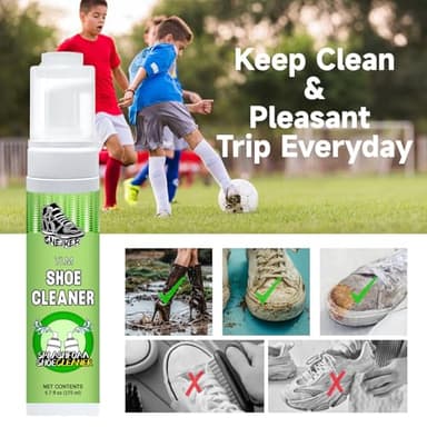 2025 NEW Shoe Cleaner, 5.7 fl.oz Sneaker Cleaner Foam for Removing Stains and Dirt, Shoe Cleaning Kit for White Shoes - Image 8