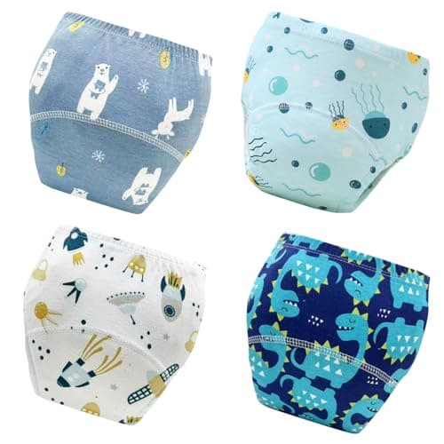 YIKG Upairy Training Pants for Boys Girls–Soft & Leak-Resistant Potty Training Underwear,Up Airy Potty Pants Comfortable for Toddlers(4PCS,M) - Image 1