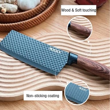 Knife Set, Wiztoynia 6-Piece Black Kitchen Knife Set for Home, Anti-Rust Non-stick Stainless Steel Sharp Chef Knife Set with Universal Knife Block for Kitchen, Ergonomical Design (Black) - Image 9