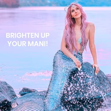 Beetles Pearl Gel Nail Polish Set - 6 Colors Pearl White Gel Nail Polish Mermaid Soak Off Uv Led Fall Winter Pink Blue Polish Swirl Thread Effect DIY Manicure Art Gift for Women - Image 6