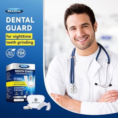 Mouth Guard for Grinding Teeth at Night: Moldable Dental Guard for Sleeping - Nighttime Protection for Teeth with Cleaning Tablets - Image 3