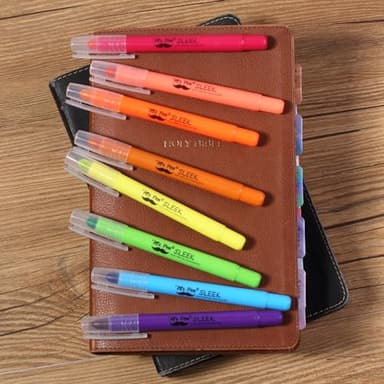 Mr. Pen No Bleed Gel Highlighter, Bible Highlighters, Assorted Colors, Pack of 8 - Image 6