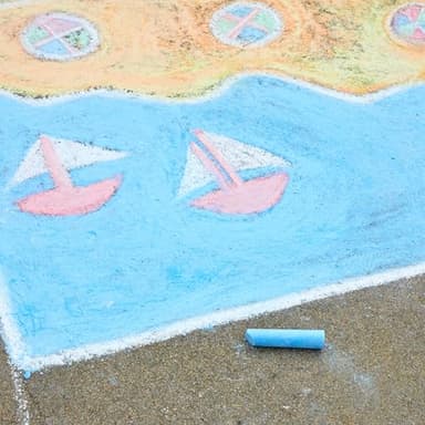 Colorations Sidewalk Chalk – 50pc 4” x 1” Washable, Bright Colored Chalk Set – Fun Kid Art Colors & Patterns – Draw on Classroom Chalkboard or Outdoor Playground – Jumbo Bulk - Image 3