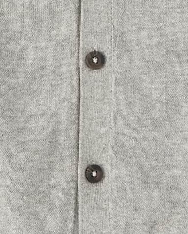 The Children's Place Boys Classic Button Front Cardigan Sweater, Lt Grey Single, X-Large US - Image 2