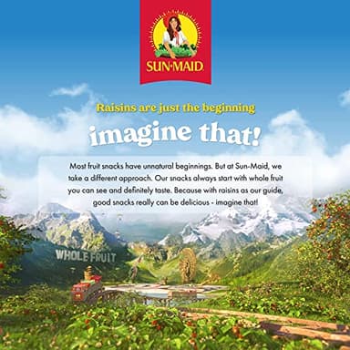 Sun-Maid Sour Strawberry Fruity Raisin Snacks - (200 Pack) 1.33 oz Pouches - Sour Strawberry Raisins - Dried Fruit Snack for Lunches and Snacks - Image 7