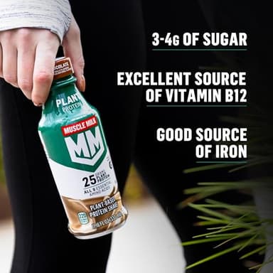 Muscle Milk Plant Based Protein Shake, Vanilla Caramel, 11.16 Fl Oz (Pack of 12) - Image 5