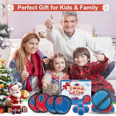 Toss and Catch Ball Game, Kids Toddler Baseball Glove & Catch Ball Toys, Kids Outdoor Games for Family, Toys for Beach Pool Yard Outside, Birthday Gift for Ages 3 4 5 6 7 8-12 Year Old Boys Girls - Image 6