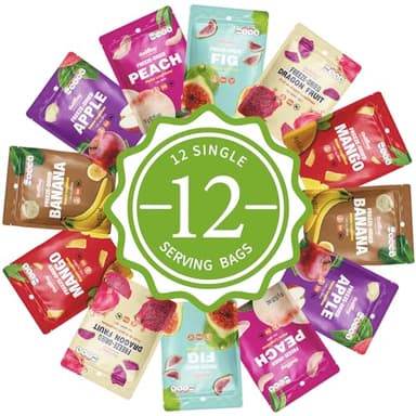 ONETANG Freeze-Dried Mixed Fruit, 12 Pack Single-Serve Pack, Non GMO, Kosher, No Add Sugar, Gluten free, Vegan, Holiday Gifts, Healthy Snack 0.35 Ounce - Image 6