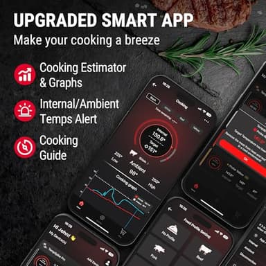 TempSpike Wireless Meat Thermometer Digital with App, WiFi & Bluetooth BBQ Grill Thermometer with High Precision, Waterproof & Heat-Resistant Probes, Rechargeable Base with Display for BBQ Smoker Oven - Image 9
