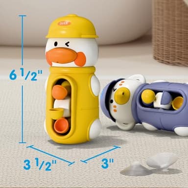 iPlay, iLearn Baby Bath Toys, Toddler Waterfall Bathtub Toy W/ Suction Cup, Kids Water Spinner for Tub Pool, Infant Duck Elephant Shower Bathtime, Birthday Gifts 12 18 Month 1 2 3 Year Old Boys Girls - Image 7