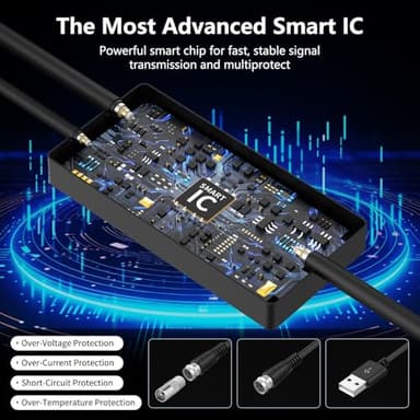 2025 TV Antenna Indoor Antenna for Smart TV, 2200+ Miles Long Range Reception tv Antenna with Amplifier Signal Booster for Local Channels, Clear Reception for 4K 1080p HD - Image 2