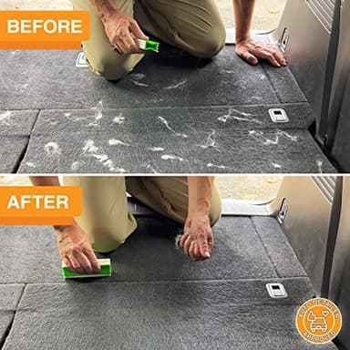 FurDozer X3 PRO Pet Hair Remover & Auto Detailing Tool - Cat & Dog Hair Remover for Carpets, Car Interiors, Couches, Bedding, & Furniture - Reusable Pet Hair Removal Tool for Fur & Lint, 5" (2-Pack) - Image 3