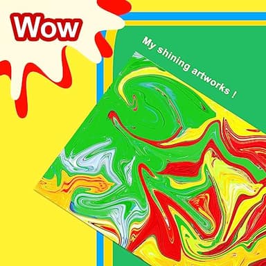 Water Marbling Paint Kit, Arts and Crafts For Kids,Birthday Gifts for Girls Boys 3+Years Old, Toys For Ages 8-13 5-7 3-6, Art Supplies for Kids - Image 5