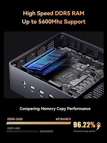 MINISFORUM Venus Series UM790 Pro Mini PC AMD Ryzen 9 7940HS(8C/16T, up to 5.2GHz) 32GB DDR5 1TB PCIe4.0 SSD Micro PC, 2xUSB4(DP|8K)/ 2xHDMI(4K)/ BT5.2/ 4xUSB3.2 Mini Tower PC - Image 3