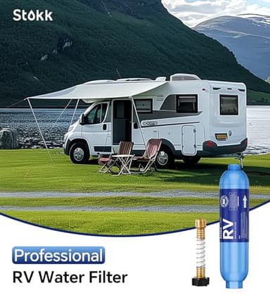 Stokk RV Water Filter with Flexible Hose Protector, NSF Certified, Inline Water Hose Filter for Garden, Camper and Pool, Greatly Reduces Bad Taste, Chlorine, Odor, Rust and Sediment, 2 Pack - Image 9