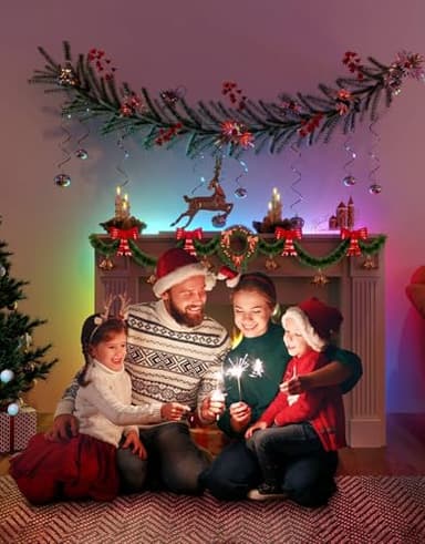 Govee Smart RGB LED Strip Lights, 16.4ft WiFi LED Strip Lighting Work with Alexa and Google Assistant, 16 Million Colors with App Control and Music Sync LED Lights for Bedroom, Home Decor - Image 8