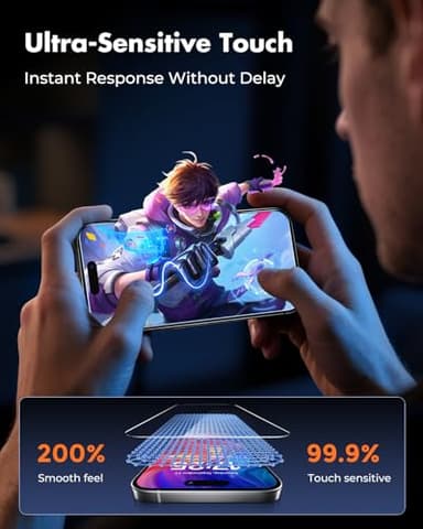 UNBREAKcable 2-Pack Screen Protector for iPhone 16 Pro, Double Shatterproof Tempered Glass [Easy Installation Frame] [9H Hardness] [99.99% HD Clear] [Case Friendly] for Apple iPhone 16 Pro 6.3 inch - Image 2