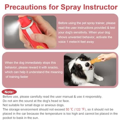 KDSZJDV Corrector Spray Dog Trainer, 80ml 2 Pack Corrector Spray for Dogs to Stops Barking, Jumping Up Attacks & Unwanted Dog Behaviour Humane Effective - Image 6