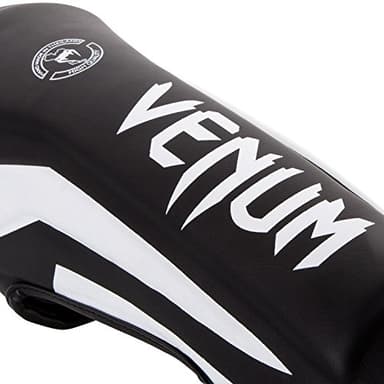 Venum Elite Standup Shin Guards-Black/White - XL - Image 2