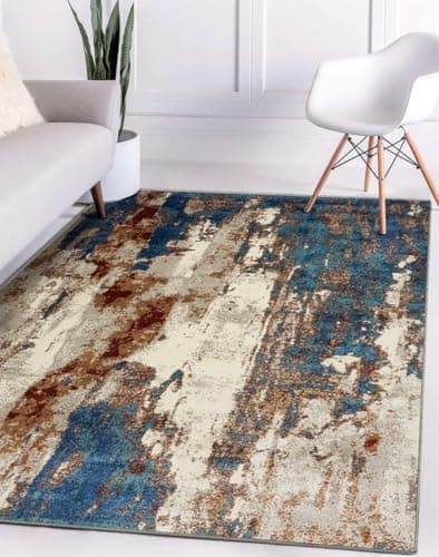 LUXE WEAVERS Lagos Collection Passion 9x12 Abstract Area Rug - Image 1