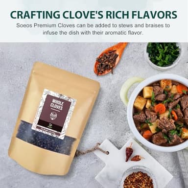 Soeos Whole Cloves 4 oz, Gluten Free, Non GMO, Kosher, Fresh Hand Picked Cloves, Great for Food and Tea - Image 5