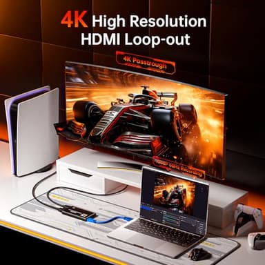 Newhope HDMI Capture Card for Streaming, Full HD 1080P 60FPS Capture USB 3.0 Game Audio Video Capture Card,for Streaming Camera/Xbox/PS4/PS5/Switch/PC - Image 3