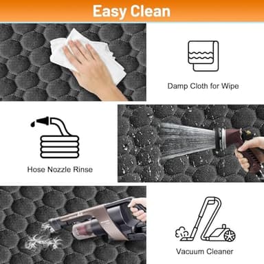 Mancro Floor Dog Hammock for Truck with Flip Up Rear Seats, Waterproof Truck Dog Seat Cover Back Seat with Mesh Window, Compatible with F150, Chevy Silverado & RAM, Black - Image 5