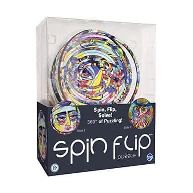 Spin Flip Puzzle - Abstract - Spin it, Flip it, Solve it! for Those who Love Brain teasers! Adult Fidget Toy. Great Gift for Mom, Dad, Teens, Men and Women - Image 2