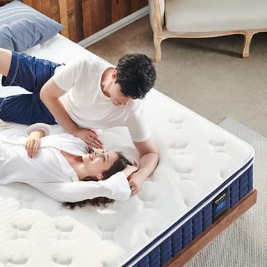 Coolvie Twin XL Mattress 12 Inch, Medium Firm XL Twin Mattress in a Box, Hybrid Individual Pocket Springs with Memory Foam, Cooler Sleep with Pressure Relief and Support - Image 5